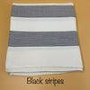 Raya Blanket | Grey Striped All Weather Comfortable Blanket | Inabel Shop
