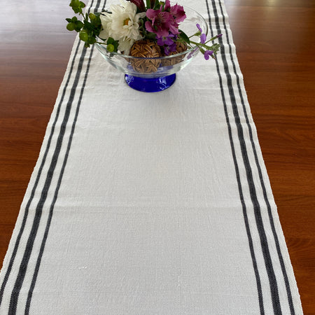 White Cotton Table Runner