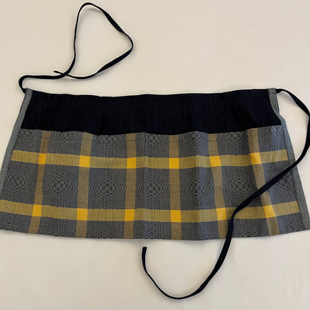 Denim-binacol utility waist apron
