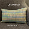 Toss pillow cover 10" x 16"
