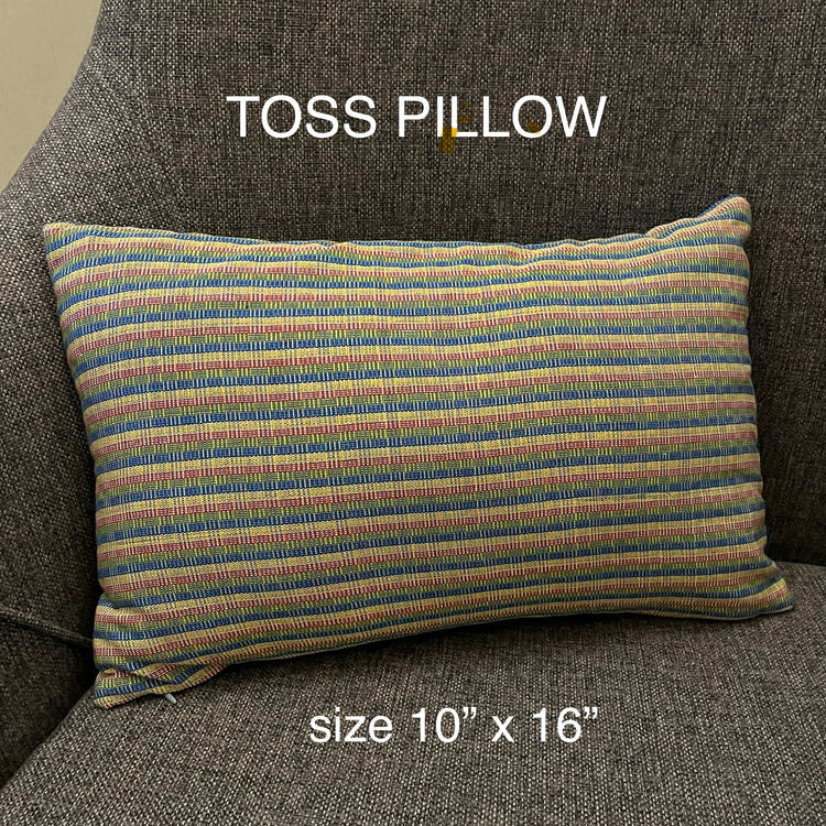 Toss pillow cover 10" x 16"