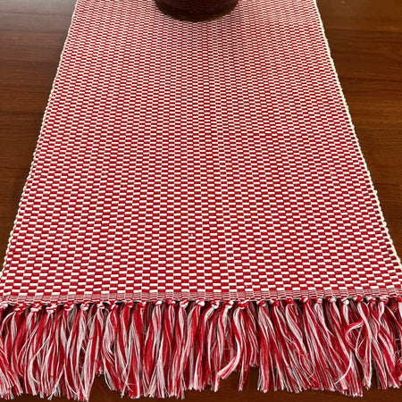 Checkered table runner
