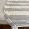 Raya Blanket | Grey Striped All Weather Comfortable Blanket | Inabel Shop