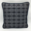 Modern Art Cushion Covers With Leather Piping 